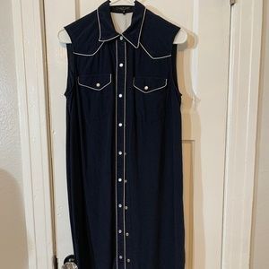 Rag & Bone Sleeveless Dress 100% silk